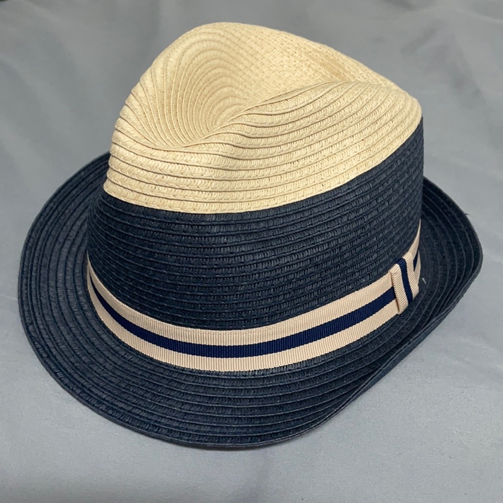 NEW | Fedora tan/navy blue